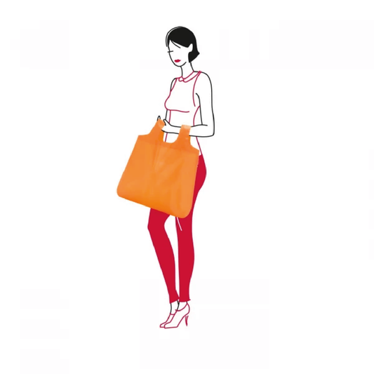Bolsa de Compras plegable pockets - Orange