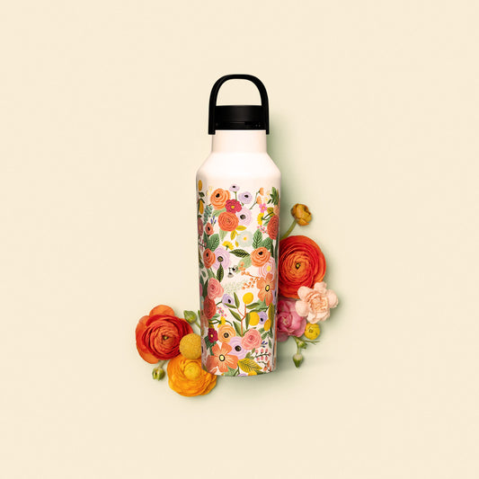 Botella de agua Térmica Sport 600ml Rifle Paper Garden Party Cream