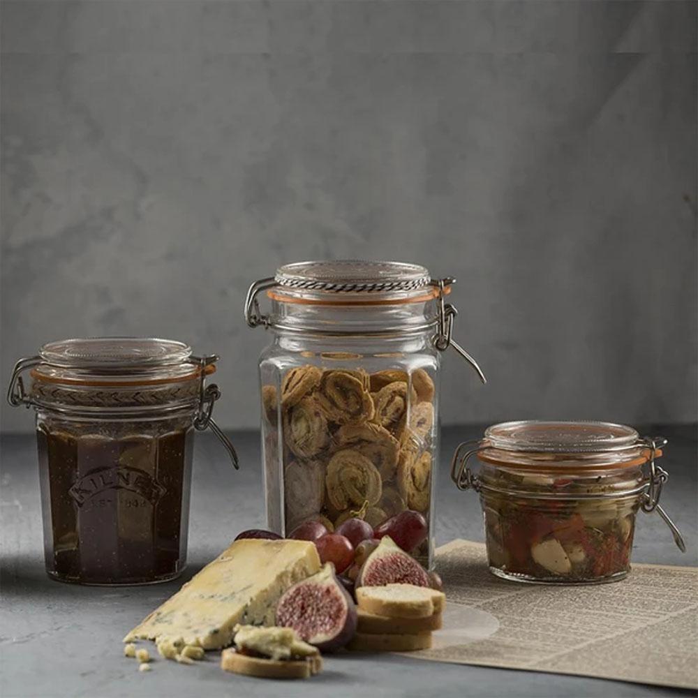 Frasco Faceteado con cierre Clip 0.45Lt