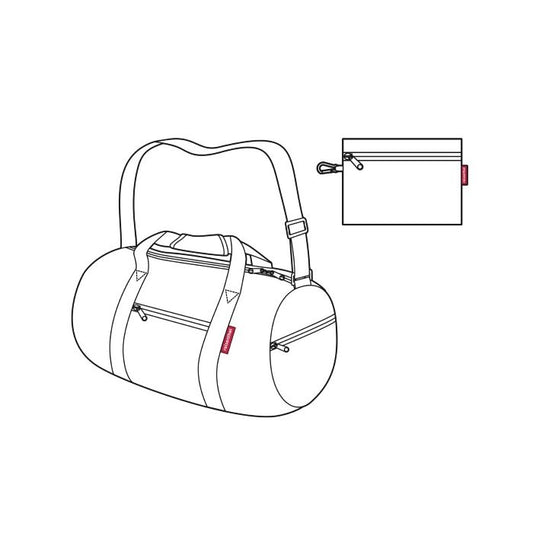 Bolso deportivo plegable - coral