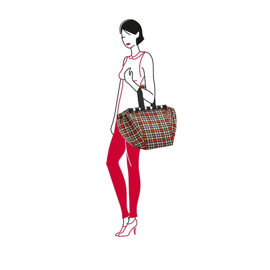 Bolsa de compras supermercado - glencheck red