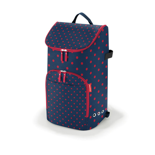 Carro de compras con arrastre Citycruiser - mixed dots red