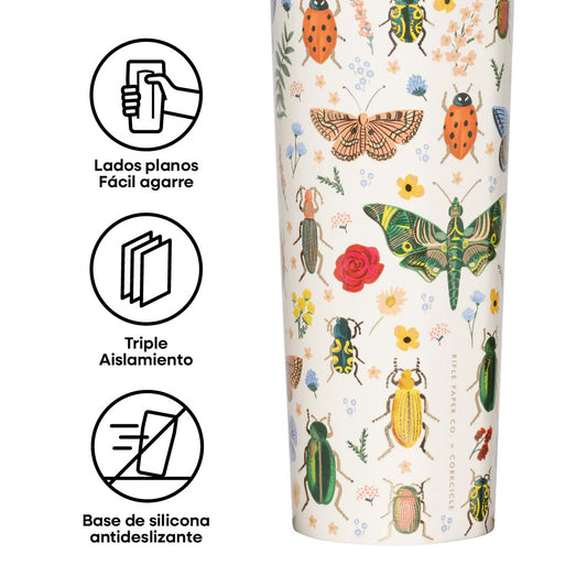 Botella de agua Térmica Sport 600ml Rifle Paper Curio Cream