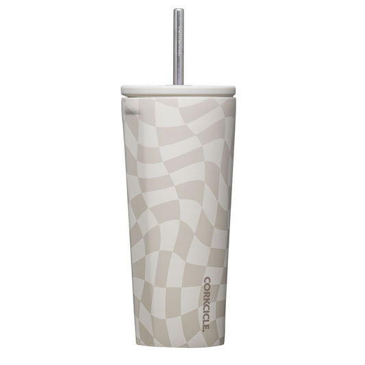 Vaso Térmico Cold Cup 700ml Wavy Checkerboard Neutrals