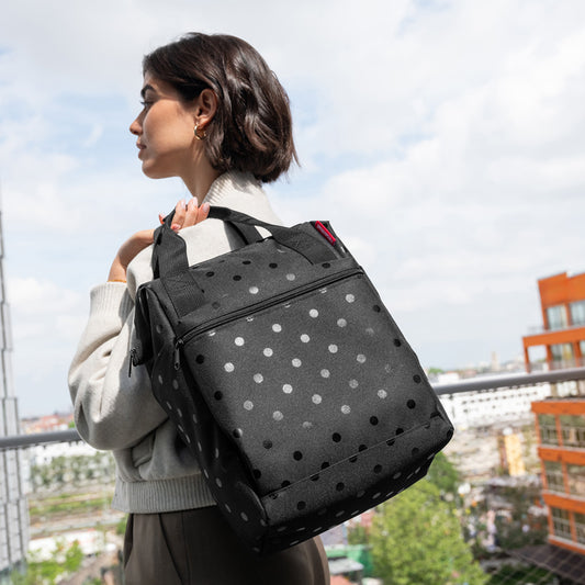 Mochila allrounder R - glossy dots black