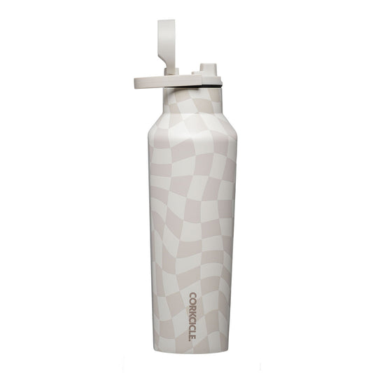 Botella de agua Térmica Sport 600ml Wavy Checkerboard Neutrals