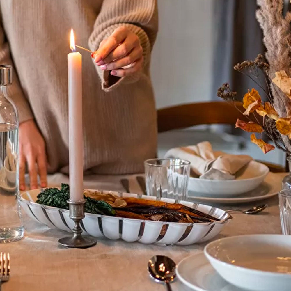 Bandeja Grace Blanca 38cms