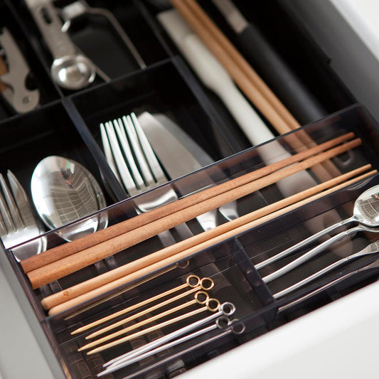 Organizador Cubiertos Extensible Negro