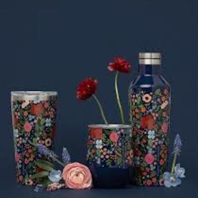 Vaso Térmico 475ml Rifle Paper Gloss Navy Wild Rose