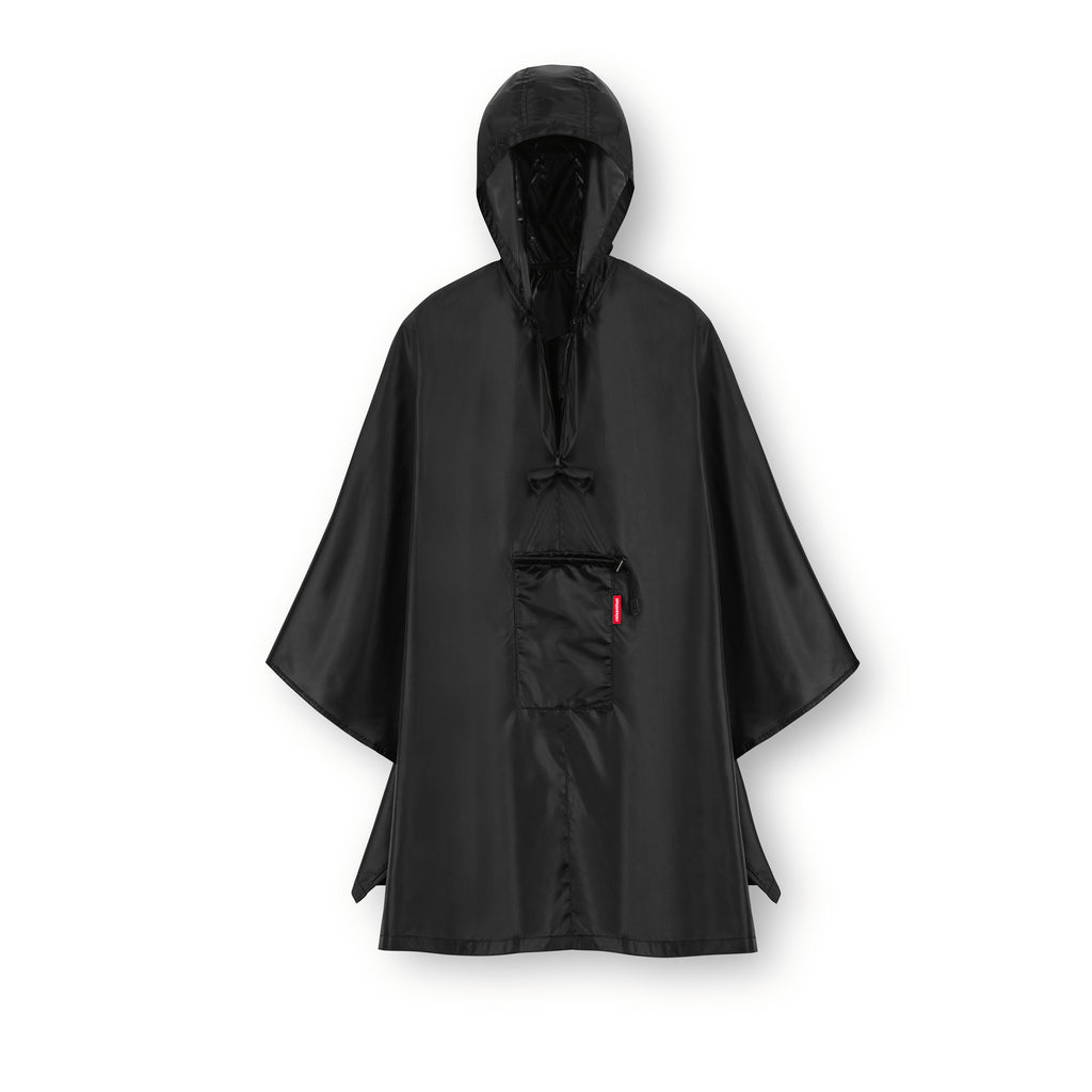 Poncho plegable - black