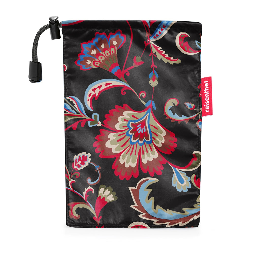 Poncho plegable - paisley black