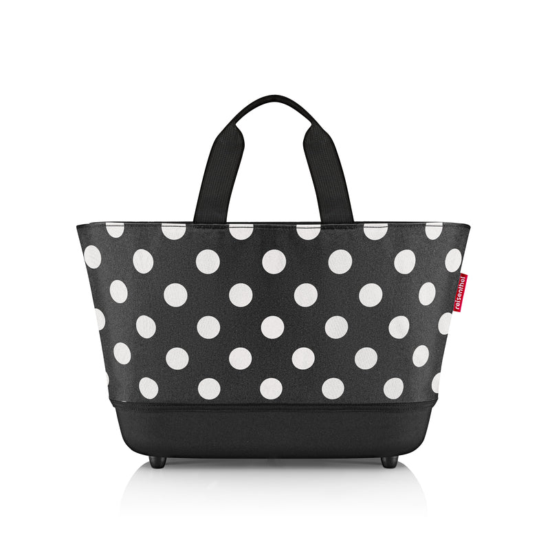 Canasto shoppingbasket - dots white