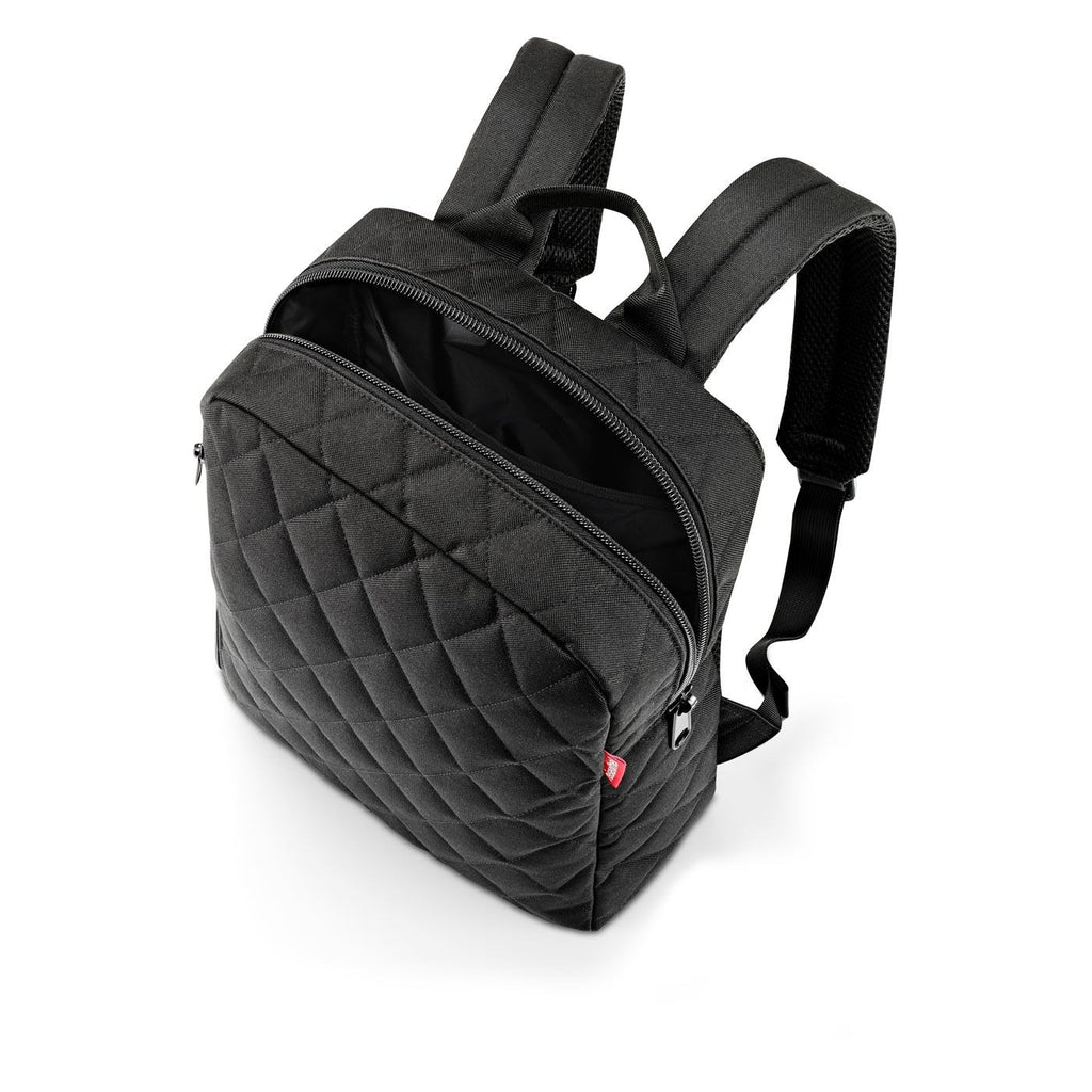 Mochila classic M rhombus - black