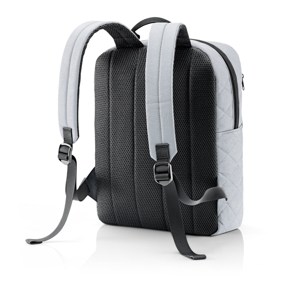 Mochila classic M rhombus - light grey