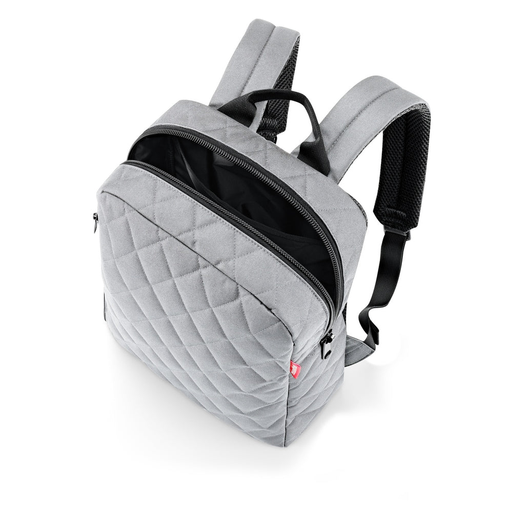 Mochila classic M rhombus - light grey