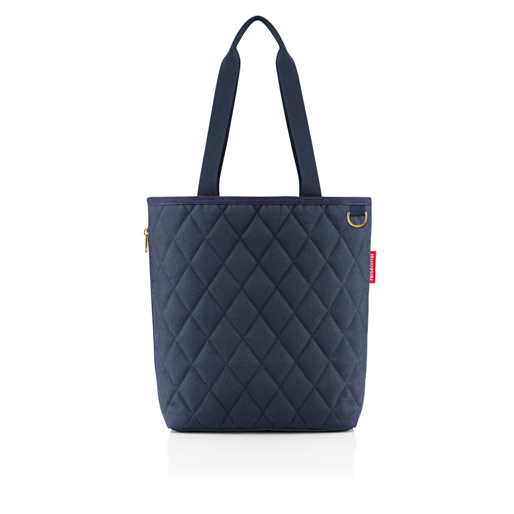 Cartera shopper M rhombus - midnight gold