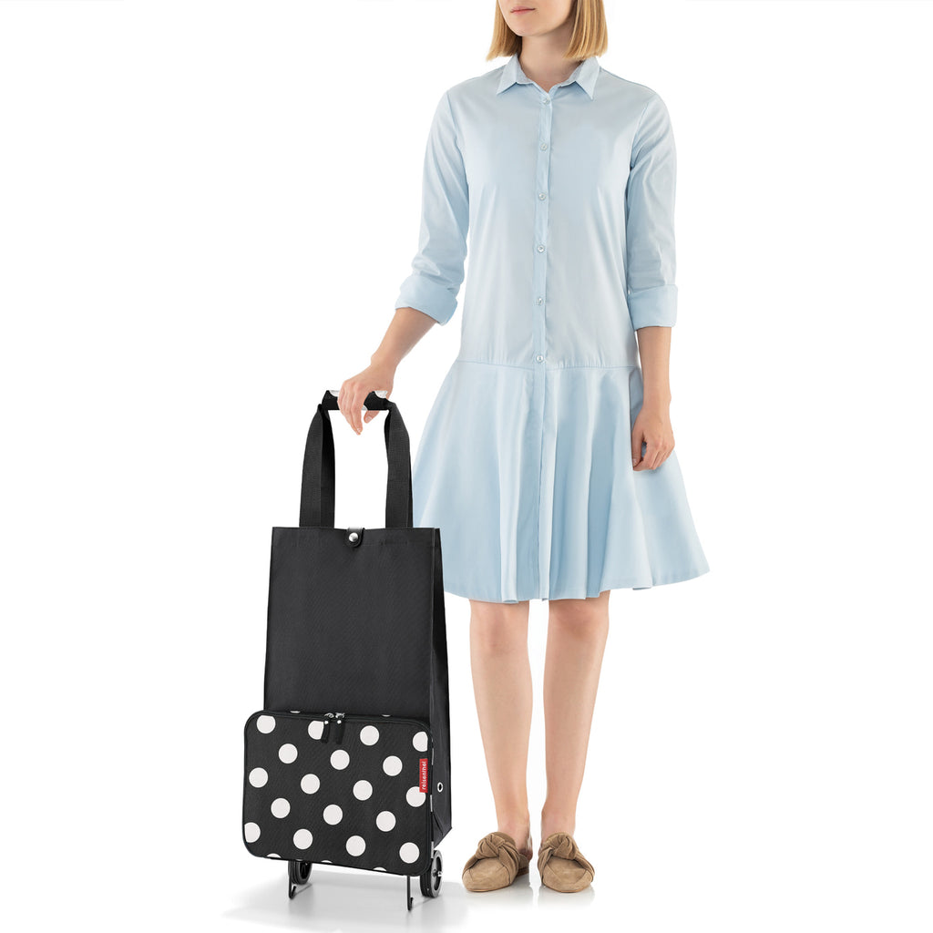 Carrito de compras plegable Foldabletrolley - dots white