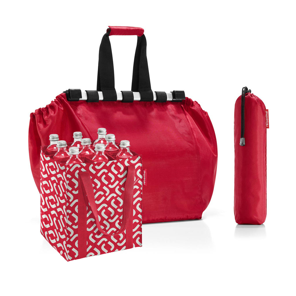 Pack botellero+bolsa de compras - Signature Red / Red