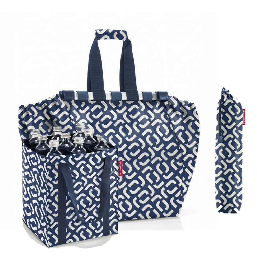 Pack botellero+bolsa de compras - Signature Navy