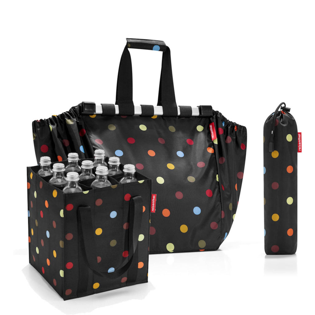 Pack botellero+bolsa de compras - Dots Multicolor