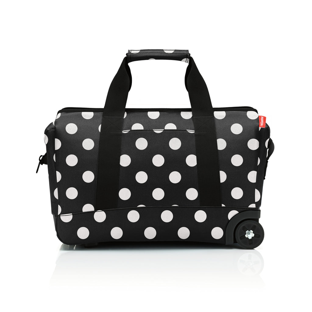 Bolso de viaje con ruedas trolley M - dots white