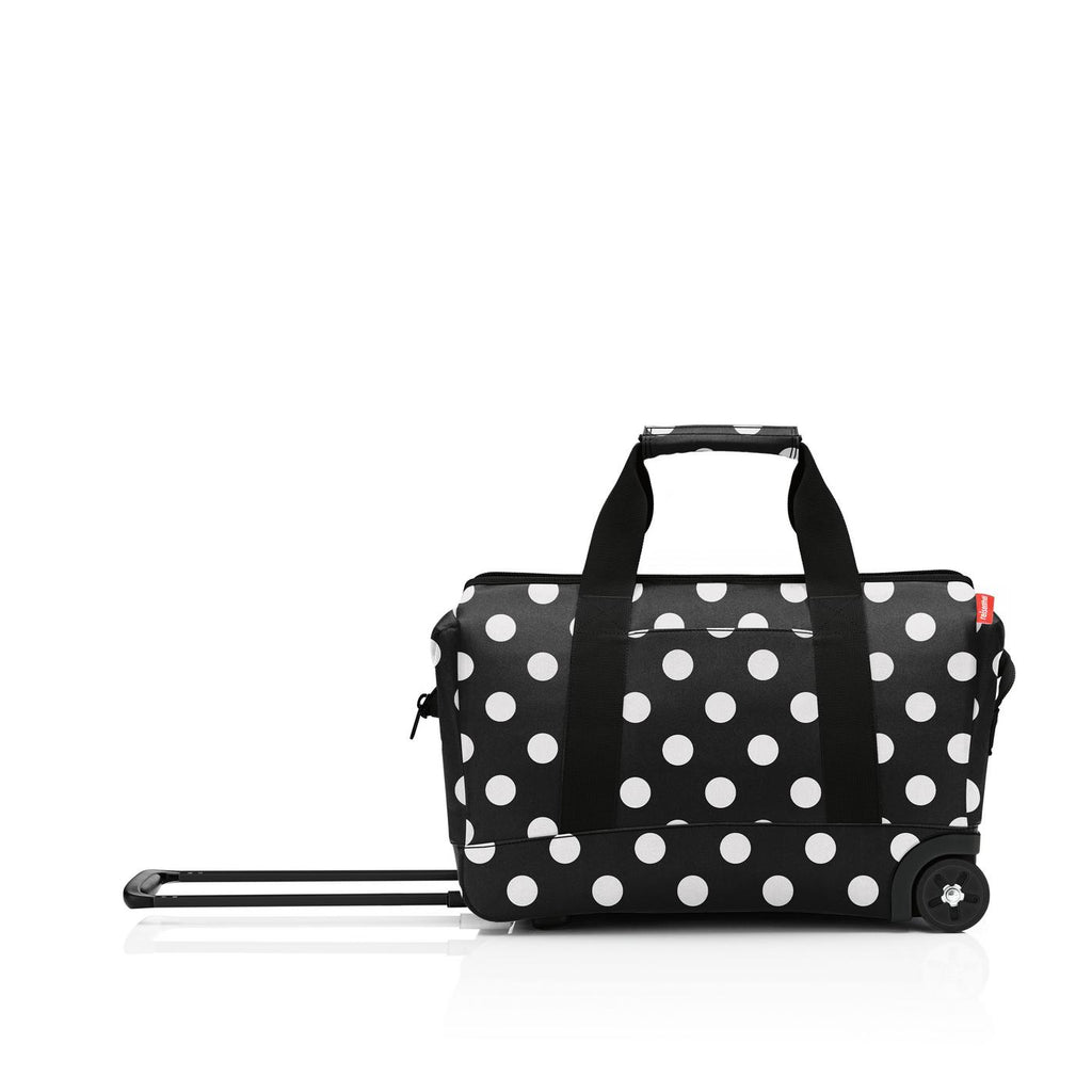 Bolso de viaje con ruedas trolley M - dots white