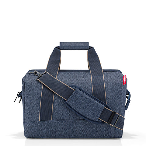 Bolso de viaje allrounder M - herringbone dark blue