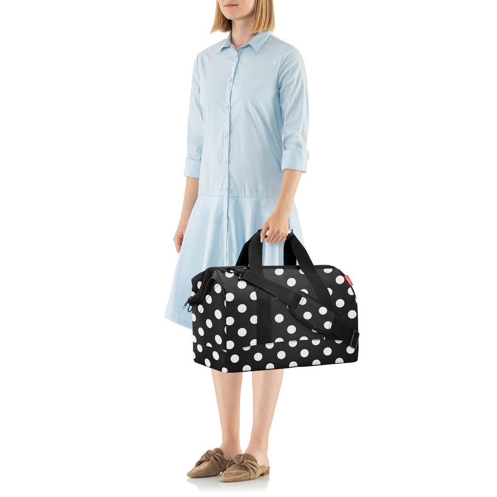 Bolso de viaje allrounder L - dots white