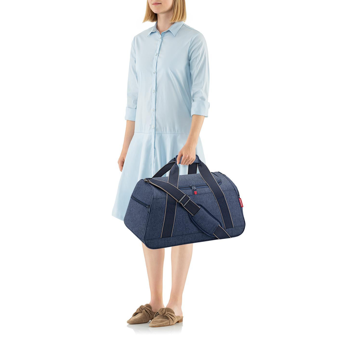 Bolso deportivo activity - herringbone dark blue