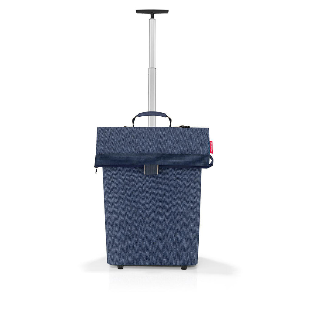 Carro multiuso con ruedas trolley M - herringbone dark blue