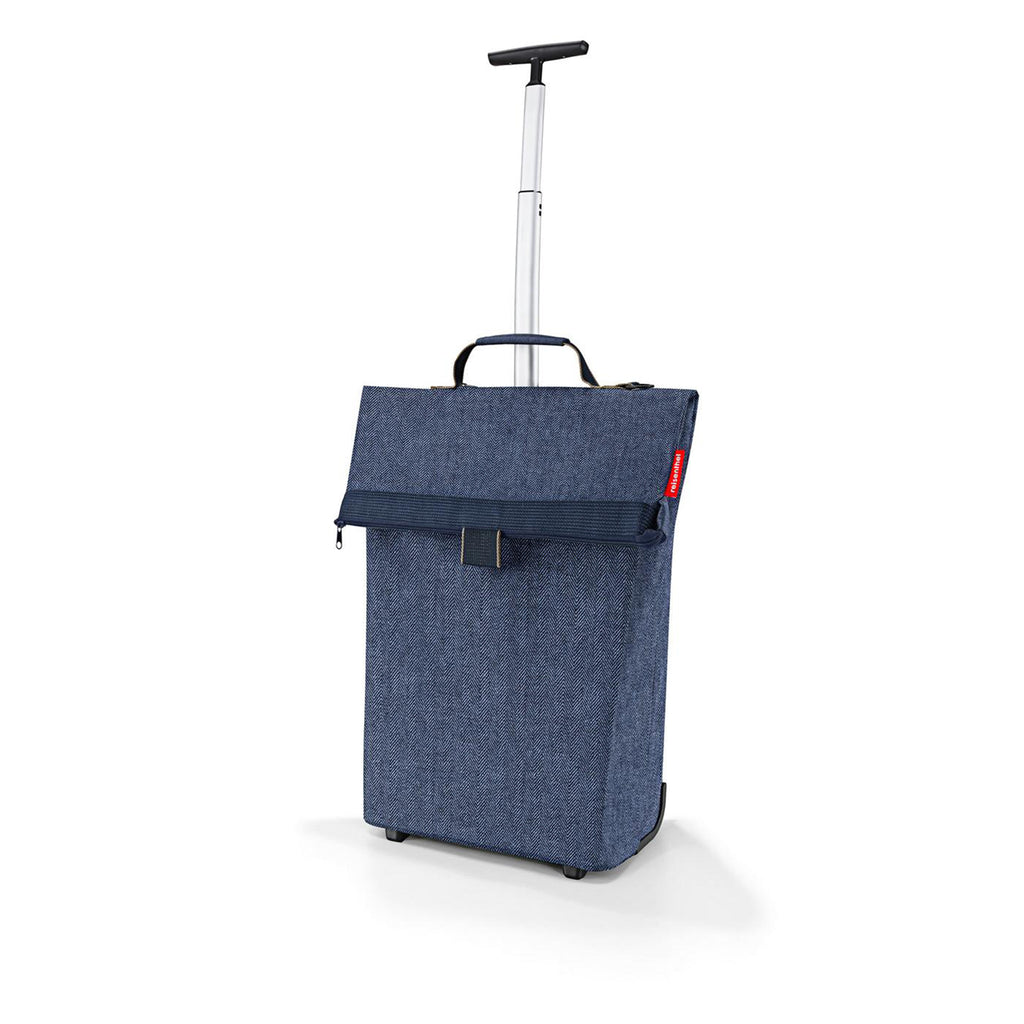 Carro multiuso con ruedas trolley M - herringbone dark blue