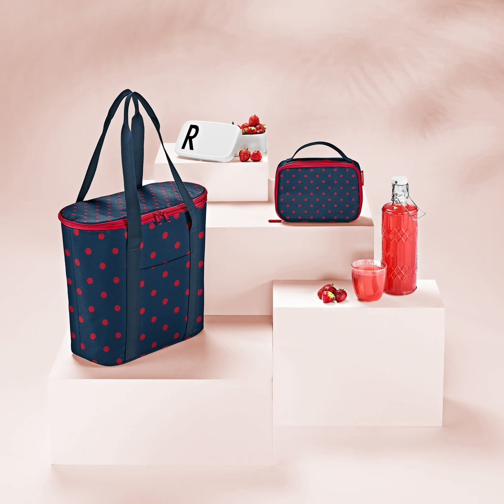 Cooler thermoshopper - mixed dots red