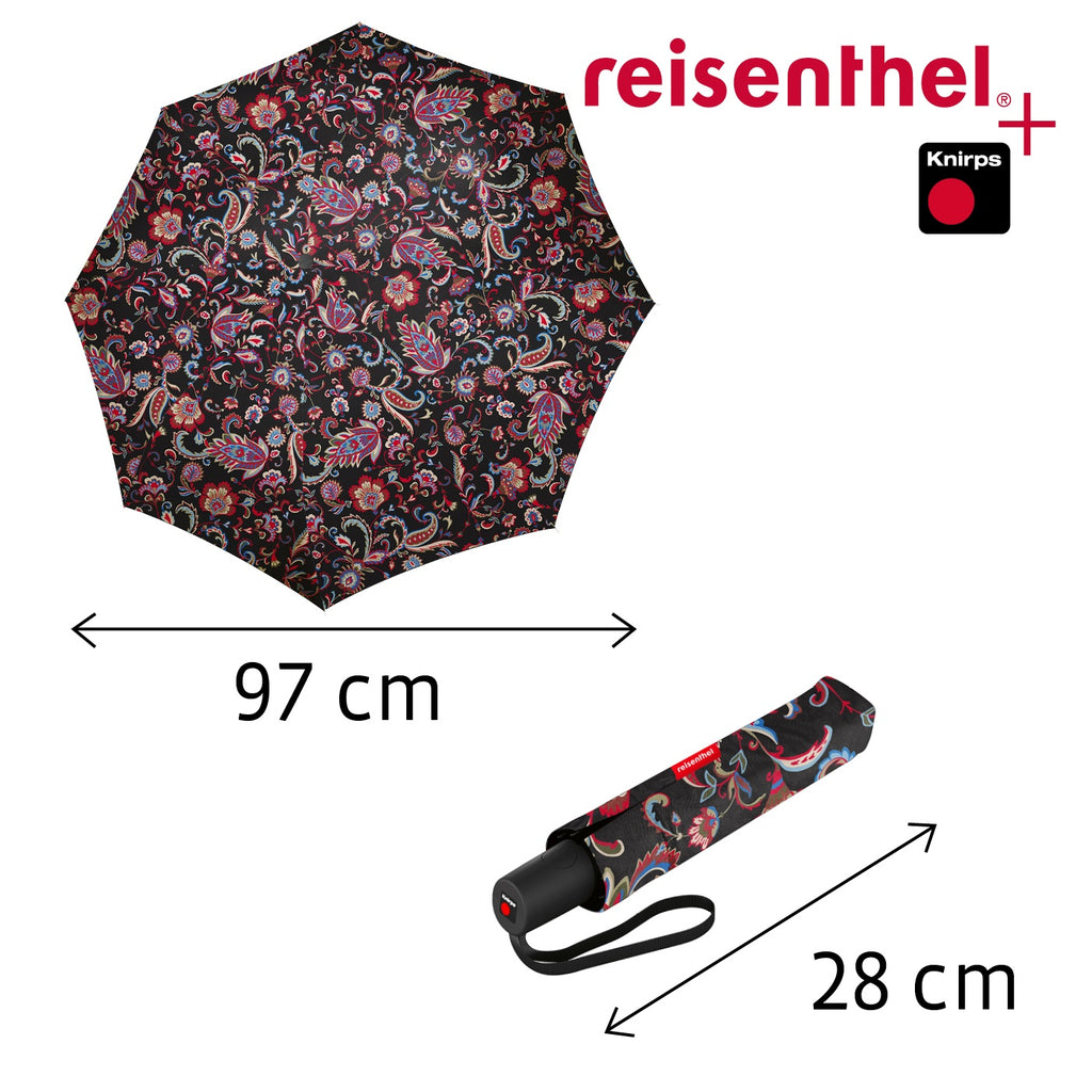 Paraguas Knirps+Reisenthel a pocket duomatic - paisley black