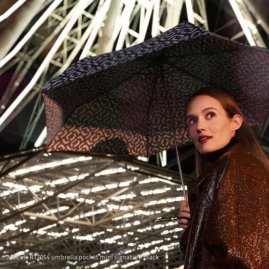 Paraguas Knirps+Reisenthel pocket mini - signature black hot print