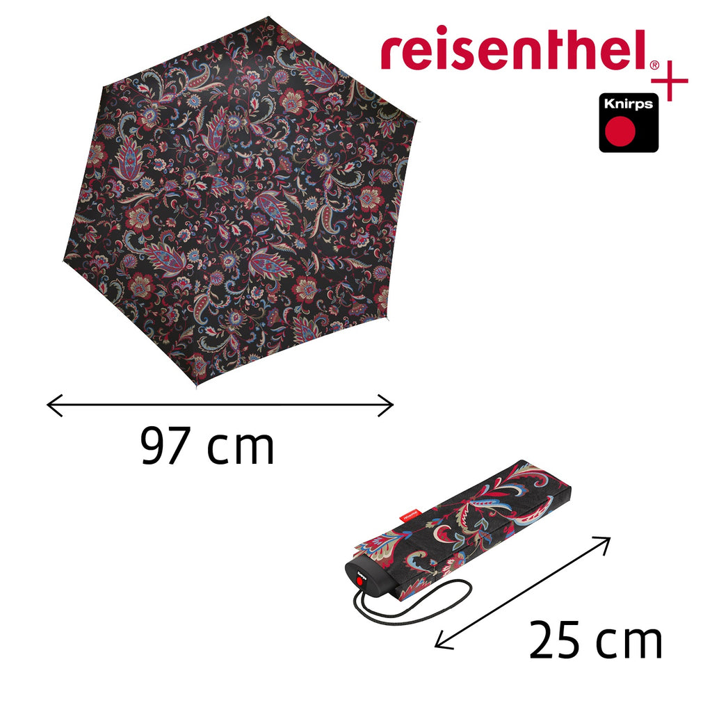 Paraguas Knirps+Reisenthel pocket mini - paisley black