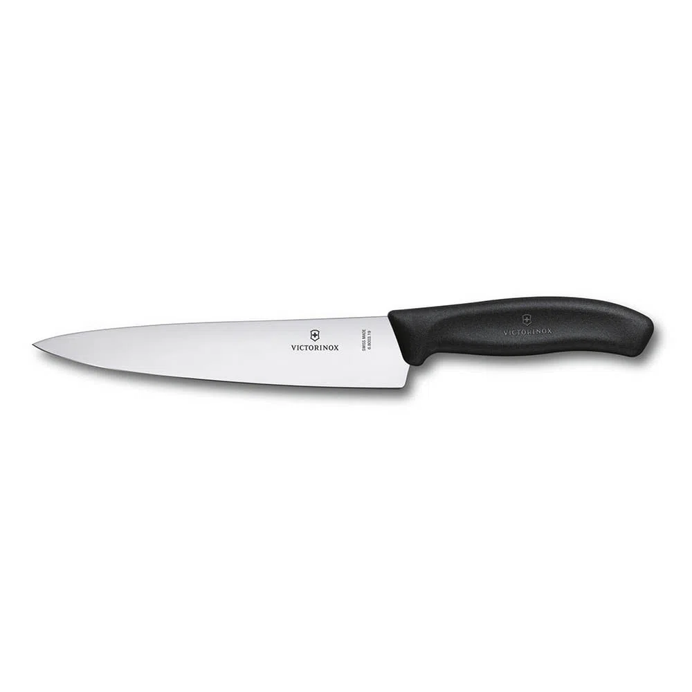 Cuchillo para trinchar Swiss Classic negro - Hoja 19cm