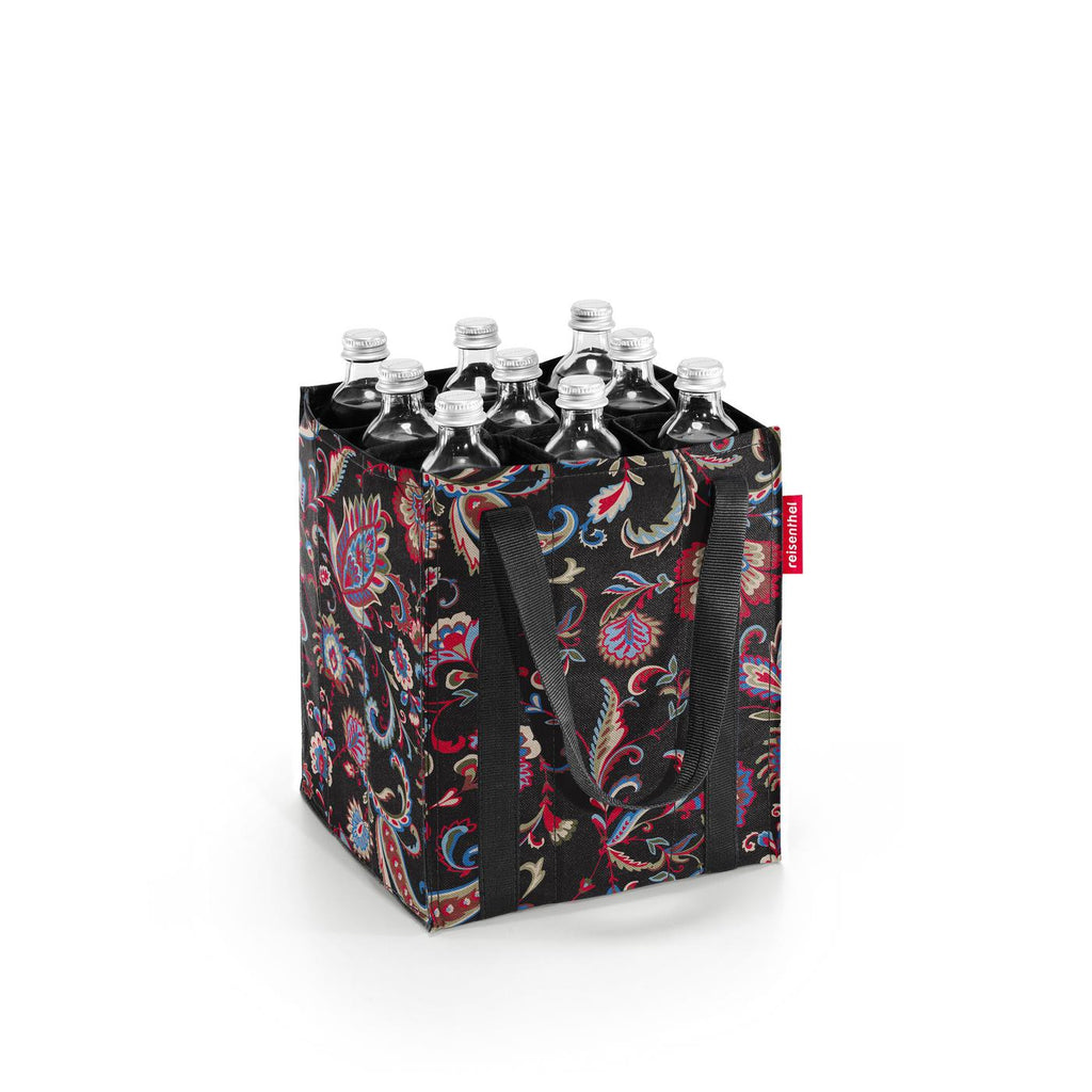 Bolsa porta botellas - paisley black