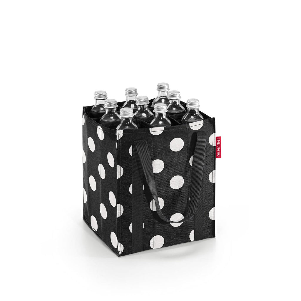 Bolsa porta botellas - dots white