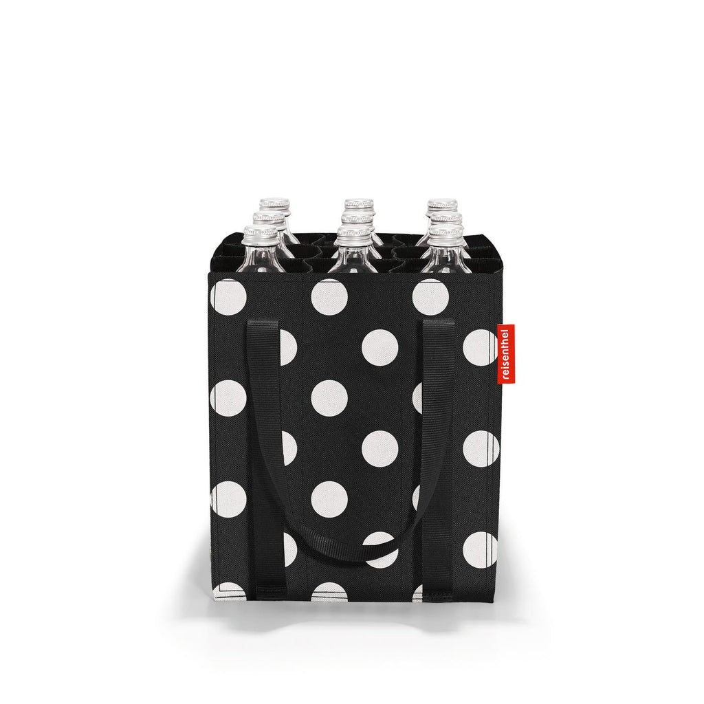 Bolsa porta botellas - dots white