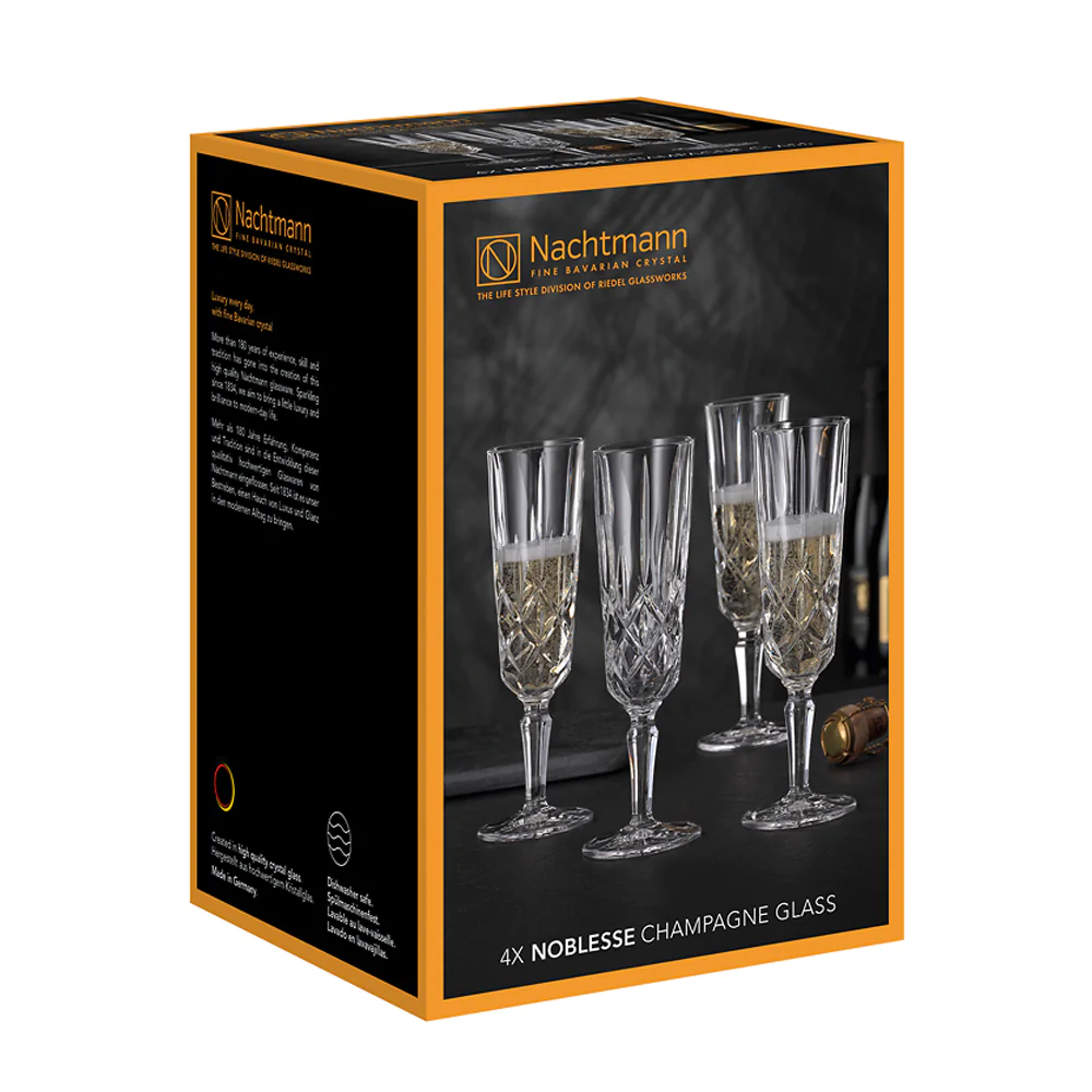 Set 4 Copas Noblesse Champagne