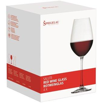 Set 4 Copas Salute Vino Tinto