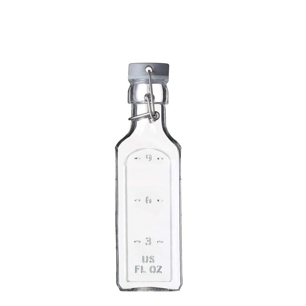 Botella tapa gris con cierre clip 0,3 Lt base