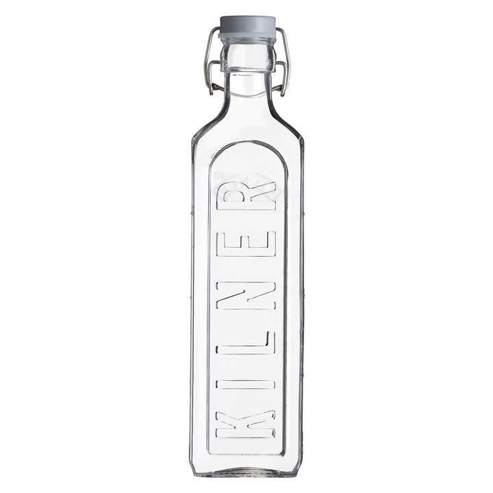 Botella tapa gris con cierre clip 1 Lt base