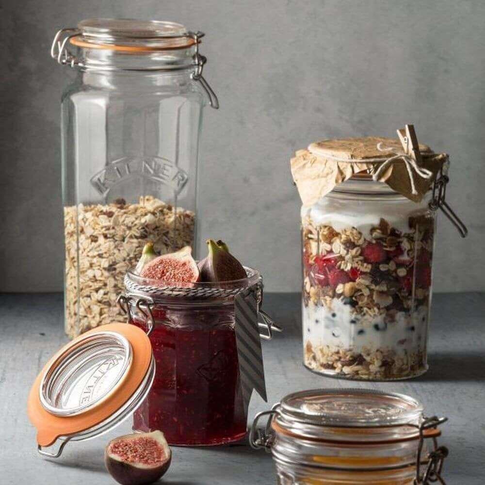 Frasco Faceteado con cierre Clip 0.45Lt