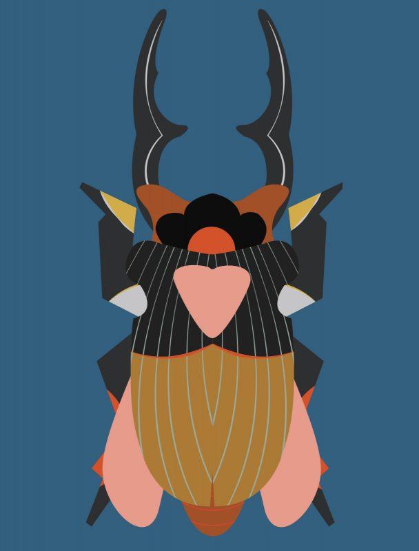 Block Dibujo A4 Giant stag beetle