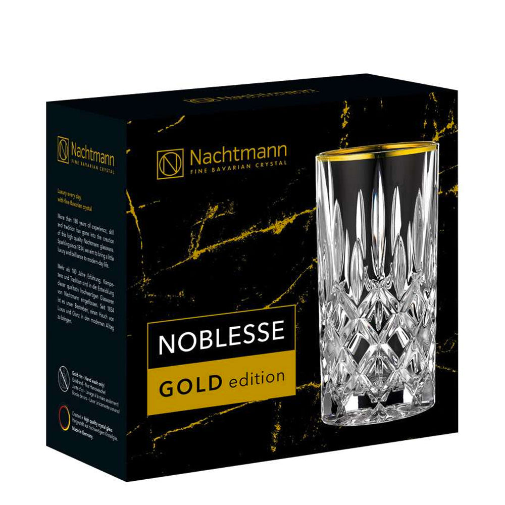 Set 2 Vasos Gold Longdrink Noblesse