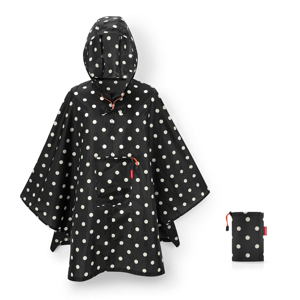 Poncho plegable - mixed dots