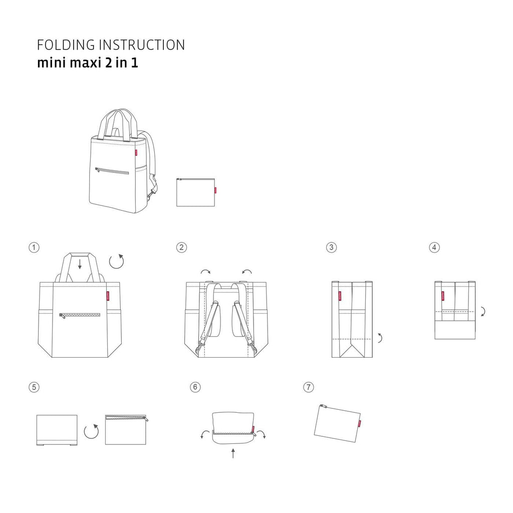 Mochila plegable 2 en 1 - light grey