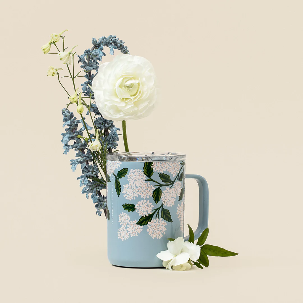 Tazón Térmico Mug Rifle Paper 475ml Gloss Blue Hydrangea