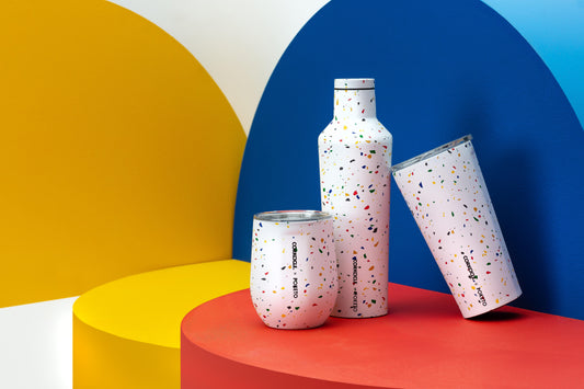 Copa Térmica 355ml Poketo White Terrazzo